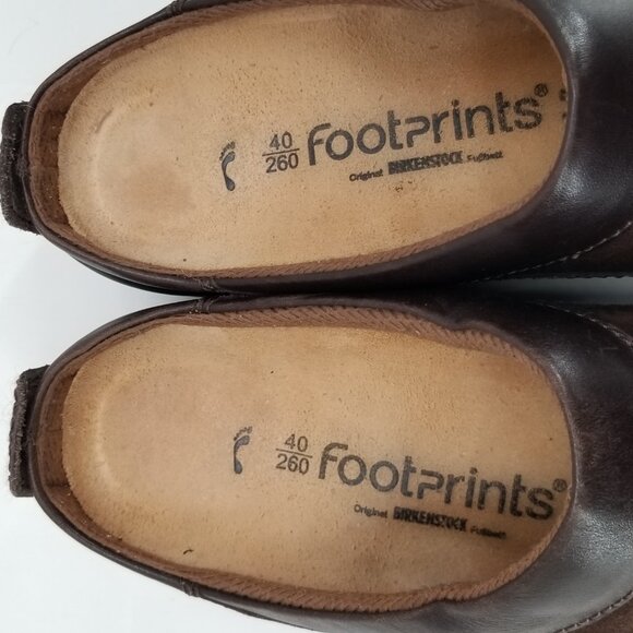 Birkenstock Women Shoe Footprints Altos Brown Clog Slip ON Comfort Mules Size 9 - Picture 6 of 8